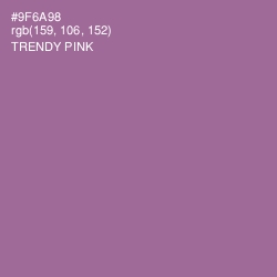 #9F6A98 - Trendy Pink Color Image